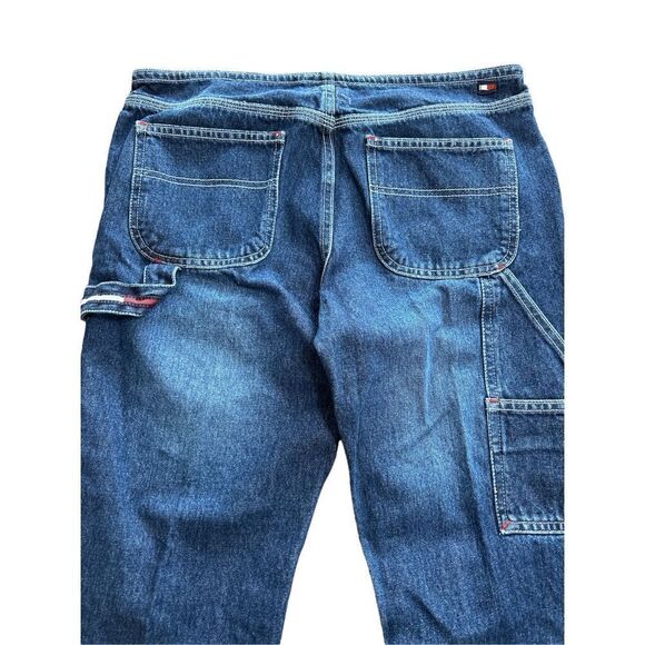 Vintage Tommy Jeans Carpenter Bootcut Dark Sandblast Juniors Size 9 - Picture 7 of 14